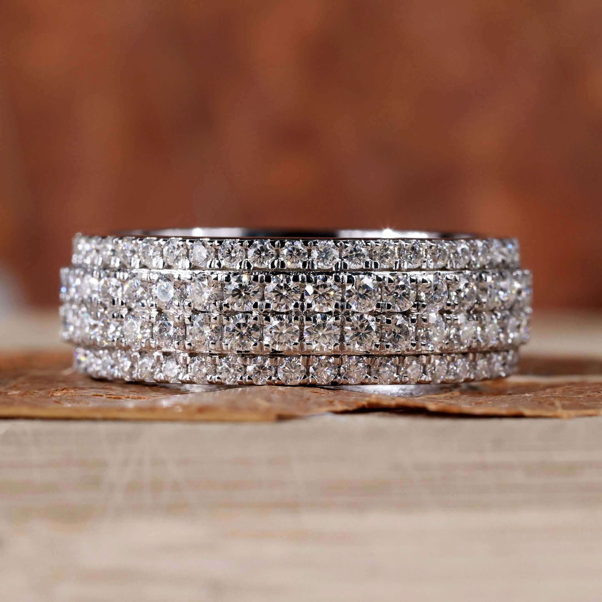 lab grown diamond wedding band