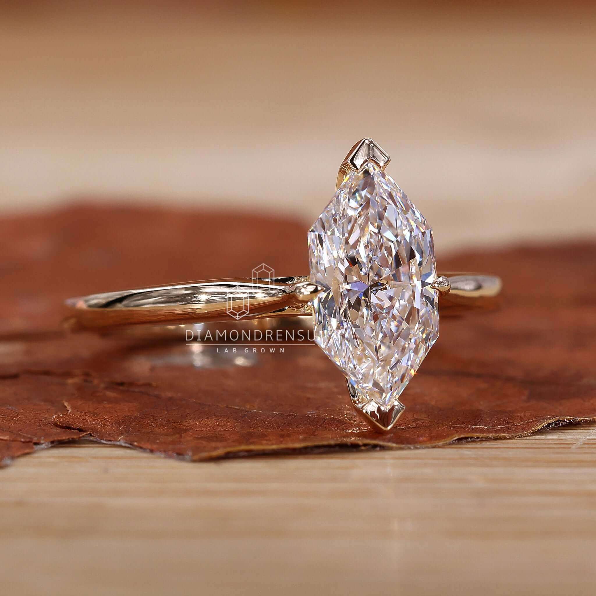 marquise cut diamond ring