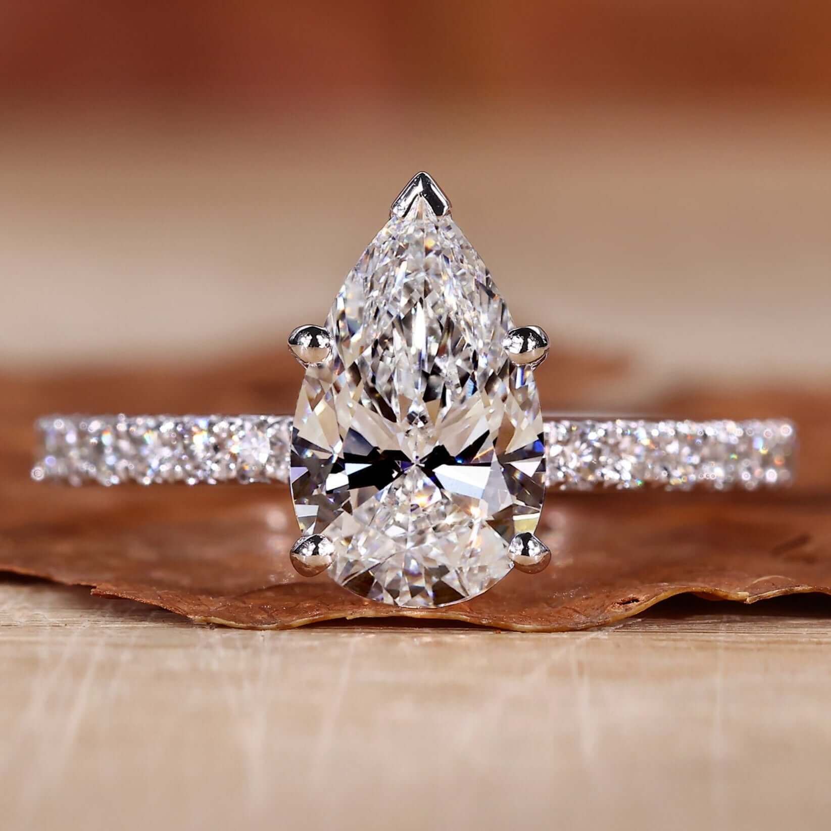 pear diamond ring