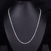 Diamond Tennis Necklace, 4.0 MM Round Lab Grown Diamond Necklace