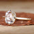 cushion rose cut engagement ring