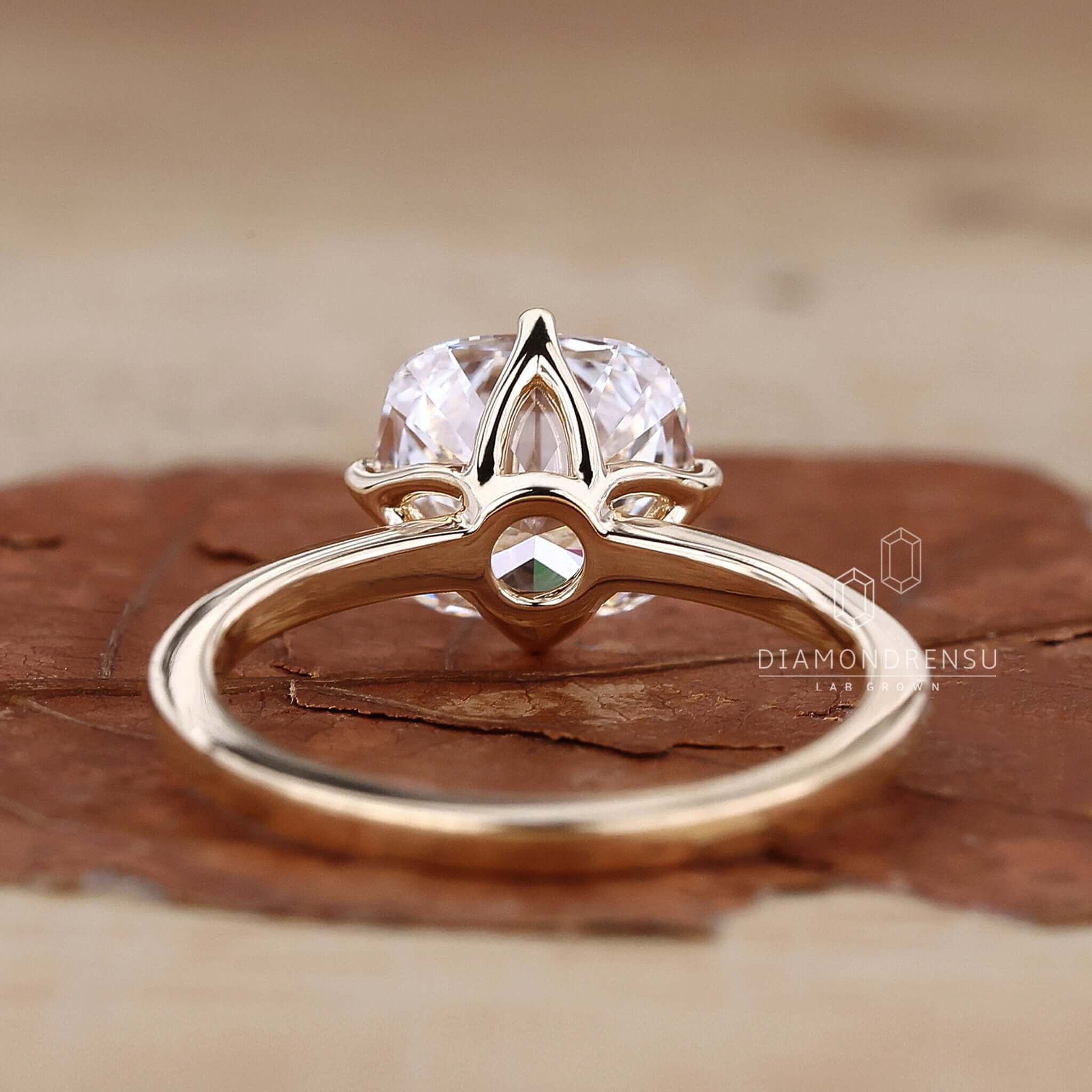 lab created diamond ring