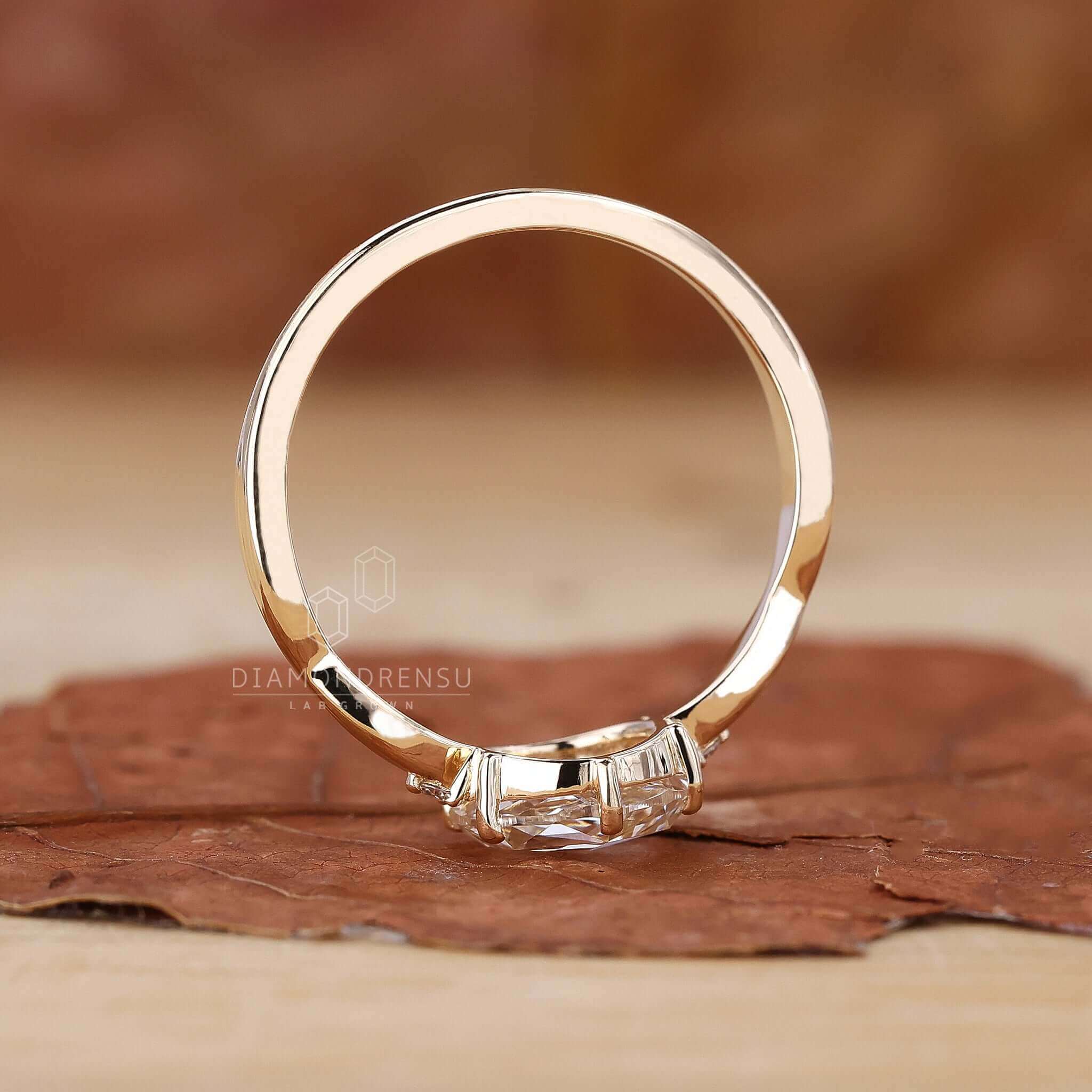 lab created diamond ring