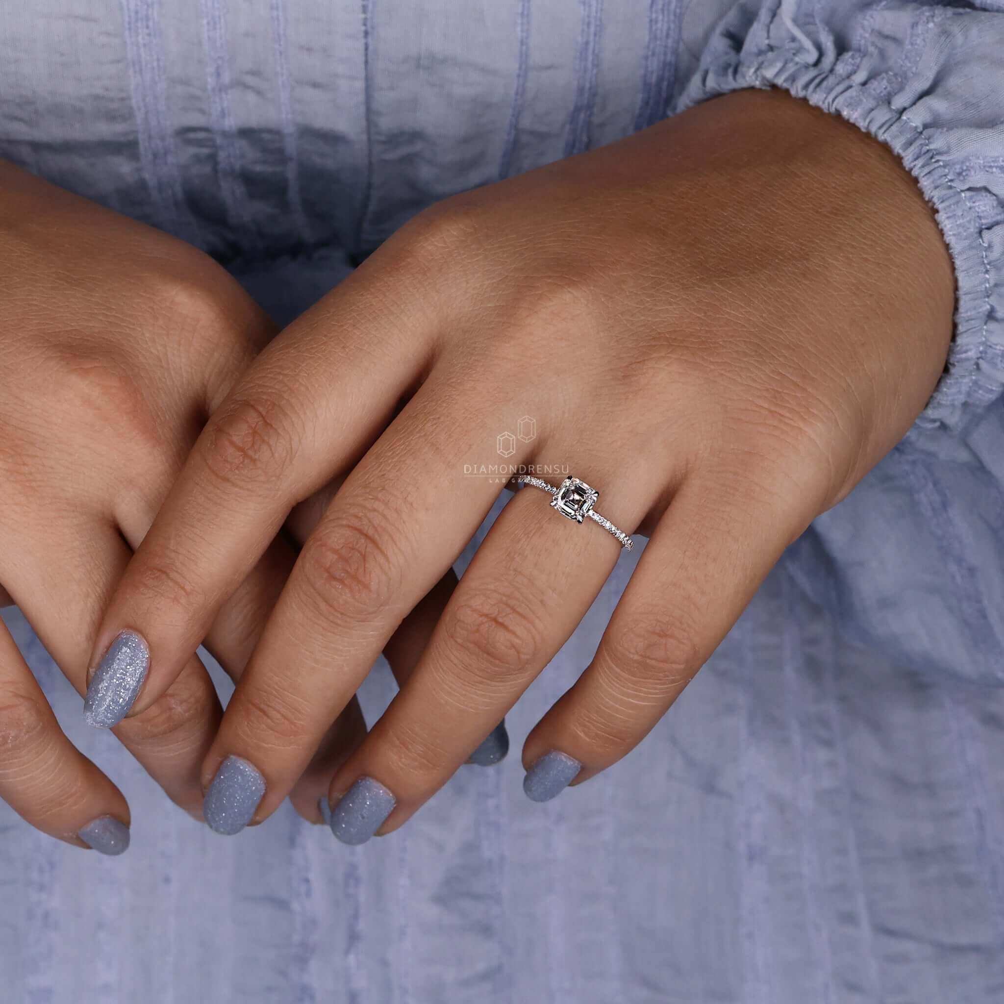 lab grown diamond ring