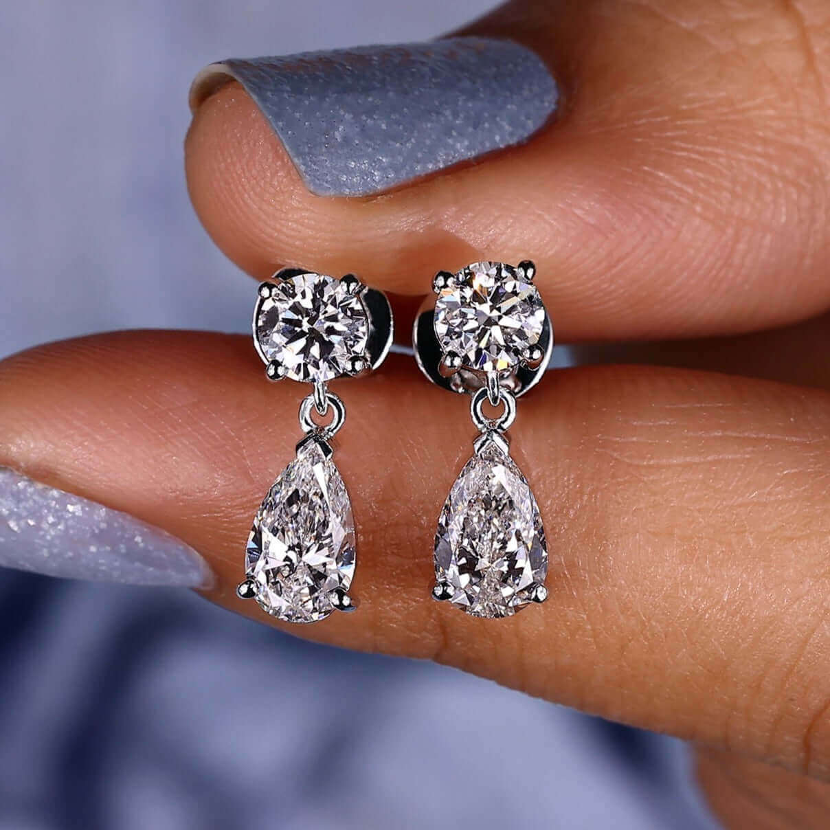 diamond wedding earrings