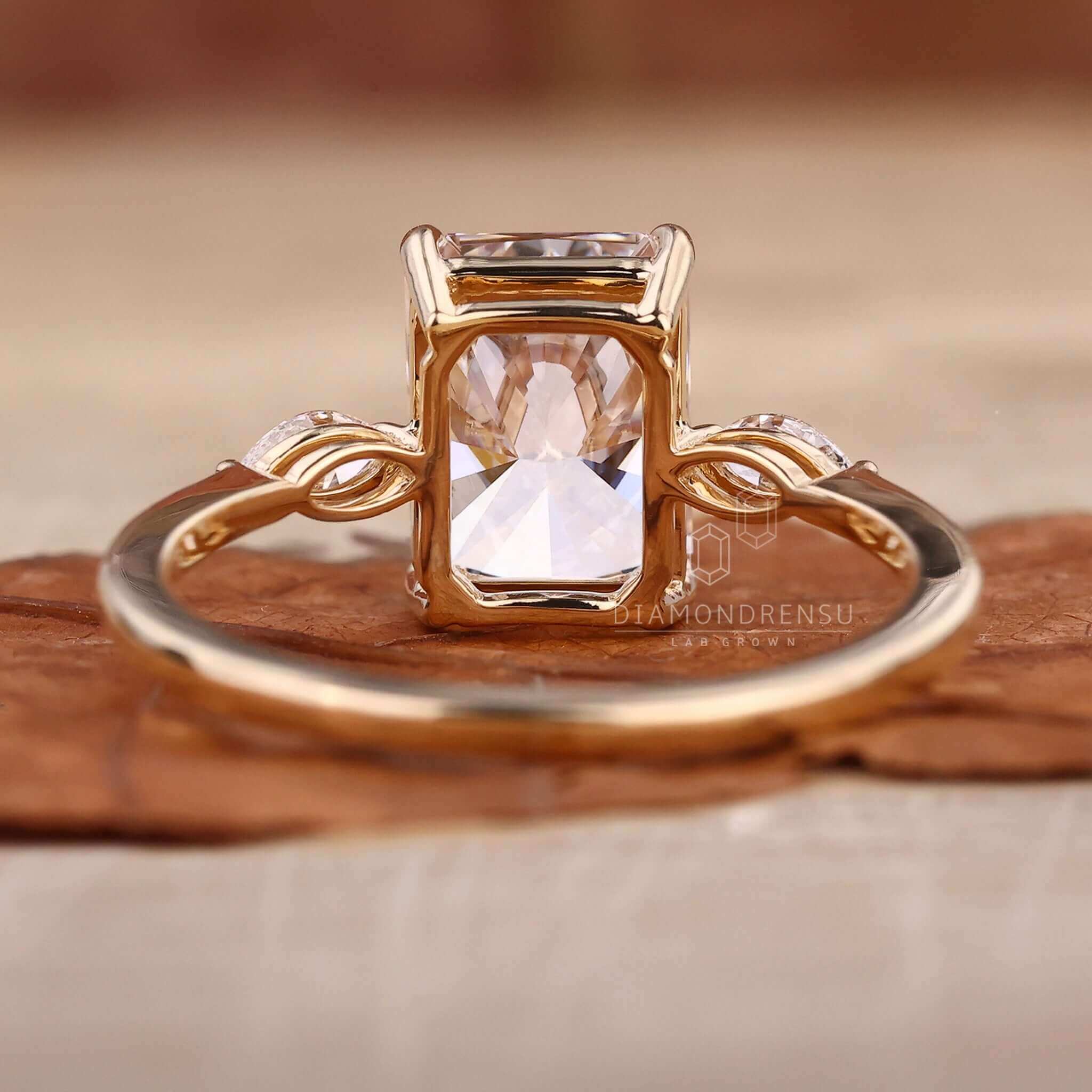 radiant cut diamond ring