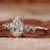 pear lab grown diamond ring