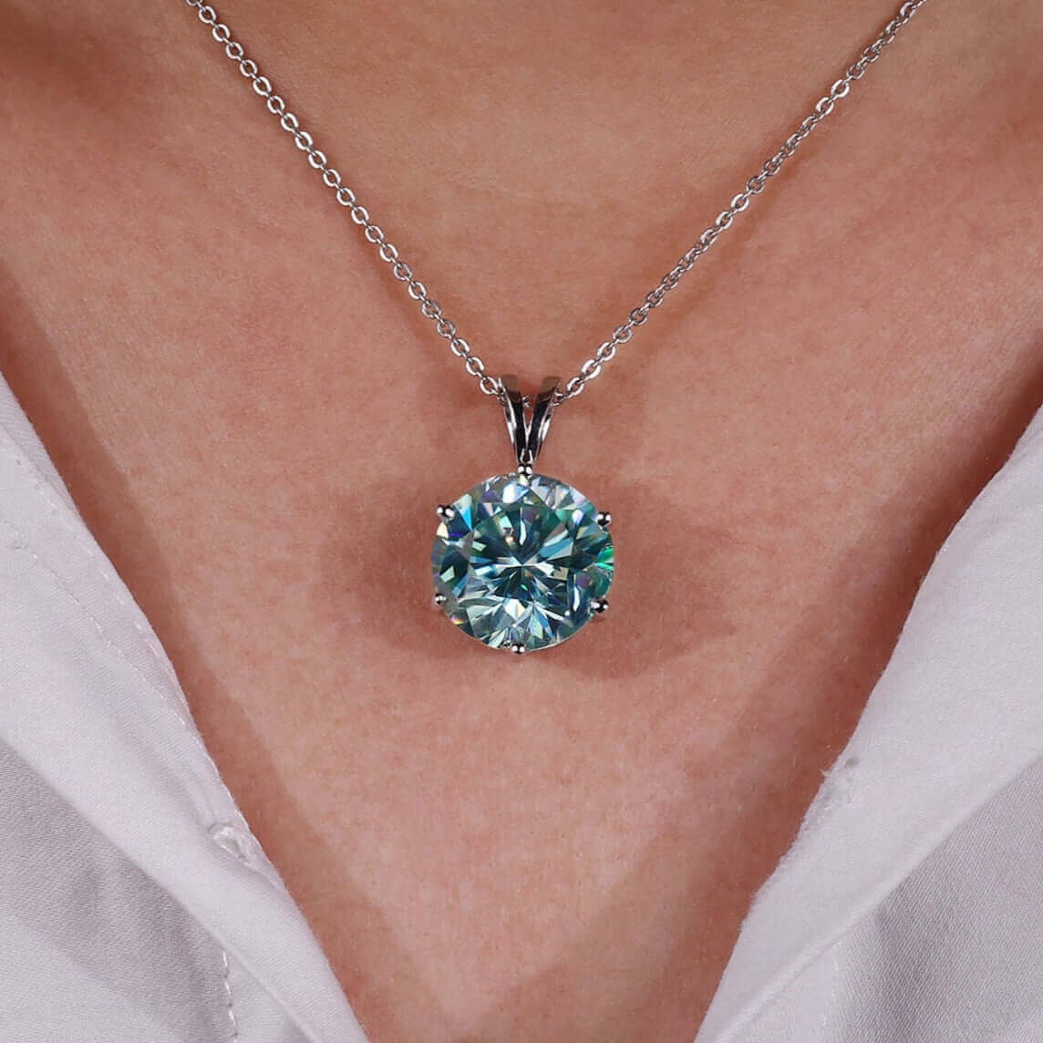 moissanite pendant