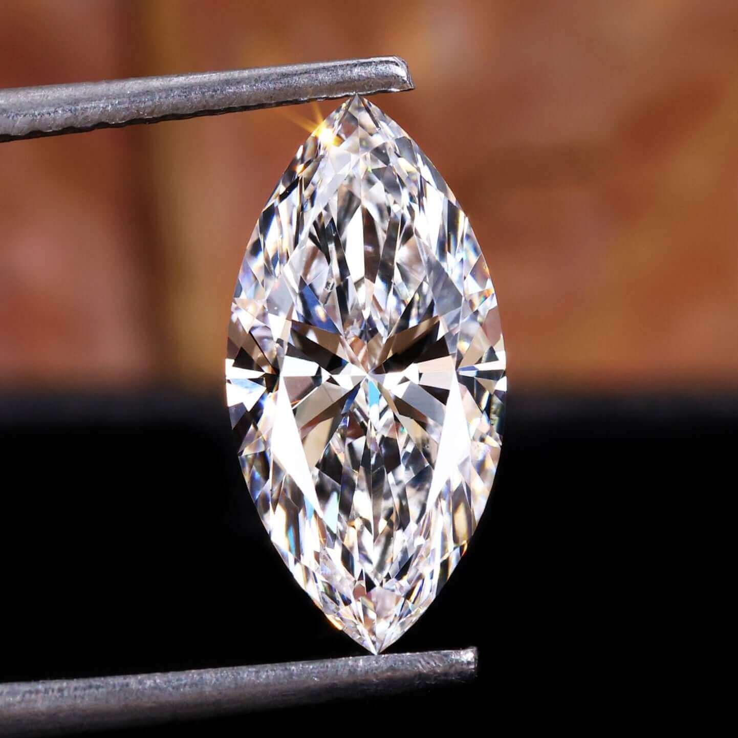 marquise cut lab created diamond