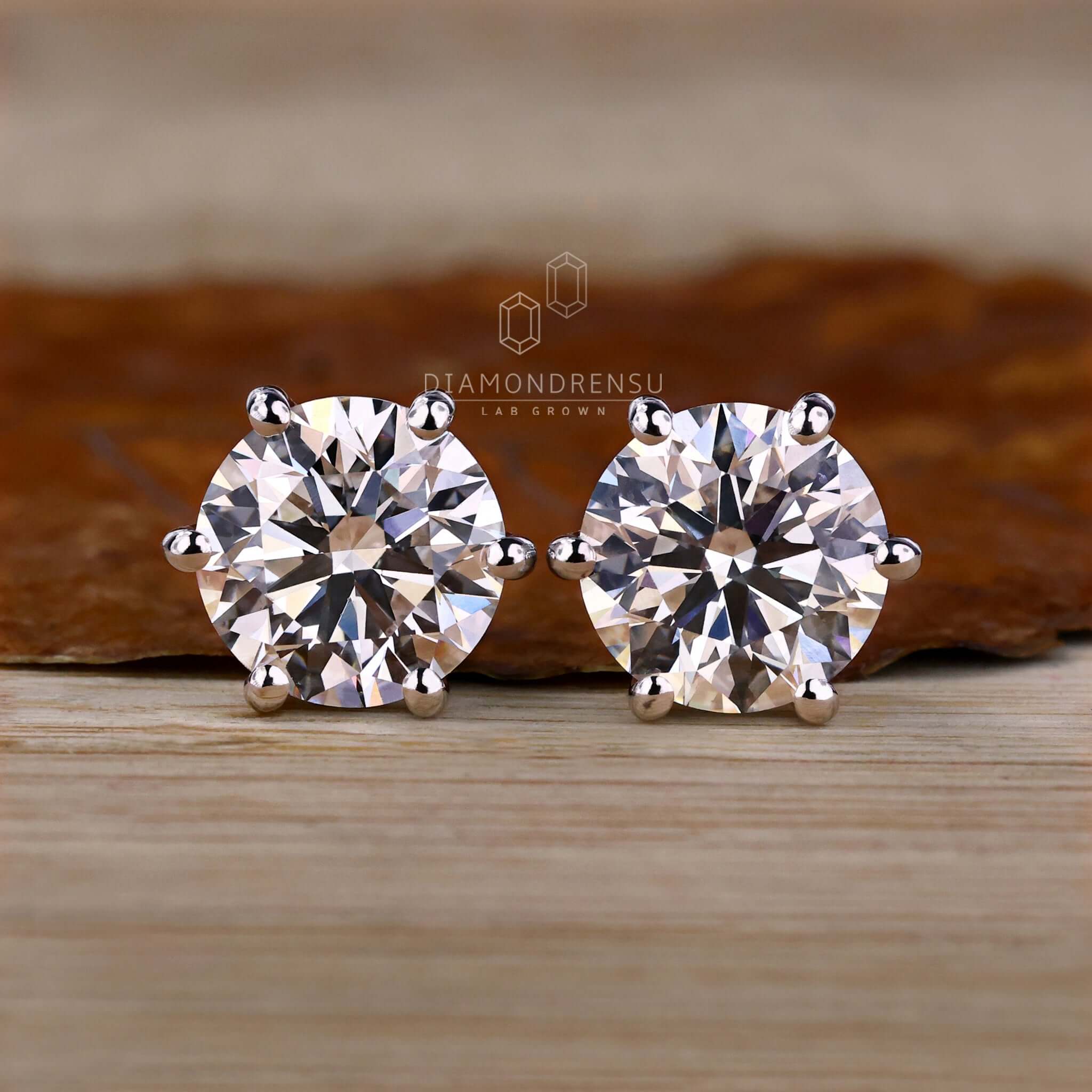 lab grown diamond earrings