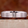 baguette cut lab grown diamond band