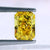 radiant cut yellow lab grown diamond