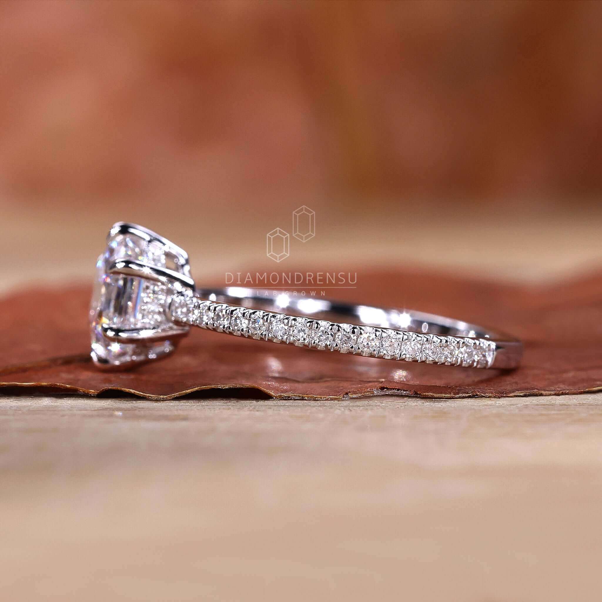 pave engagement ring