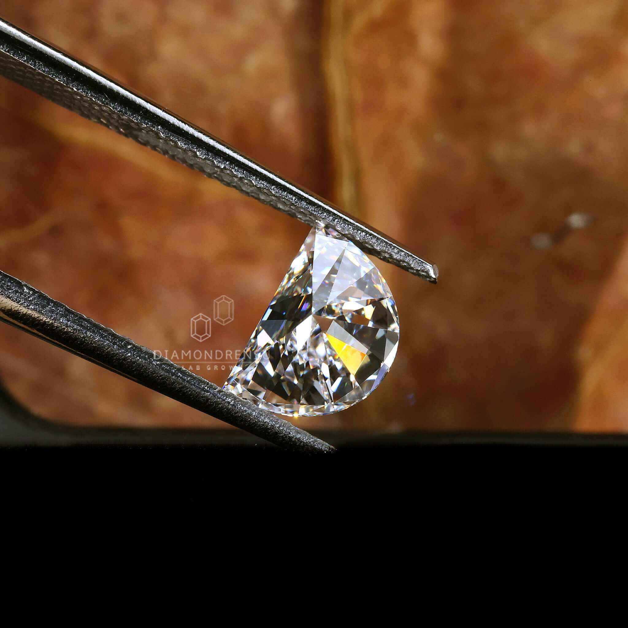 half moon cut diamond