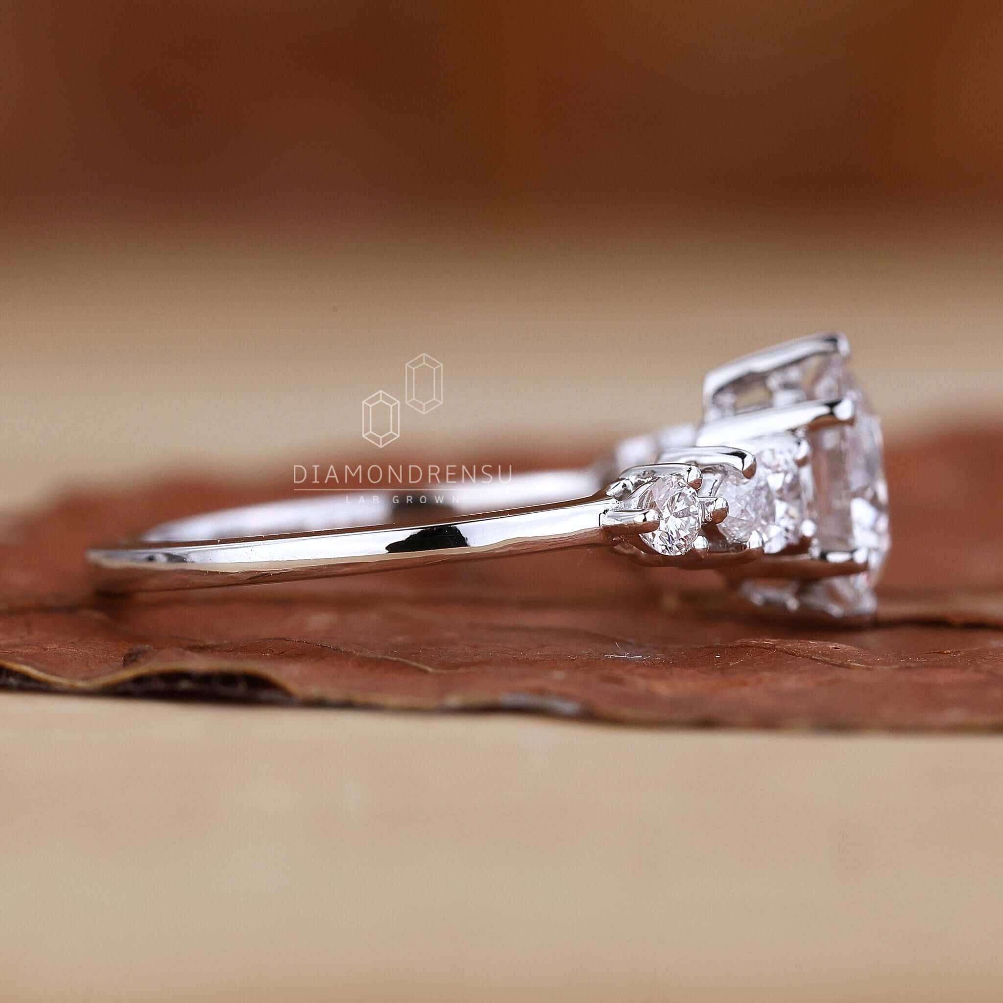 imple engagement rings for women, displayed on a satin surface, highlighting their understated charm