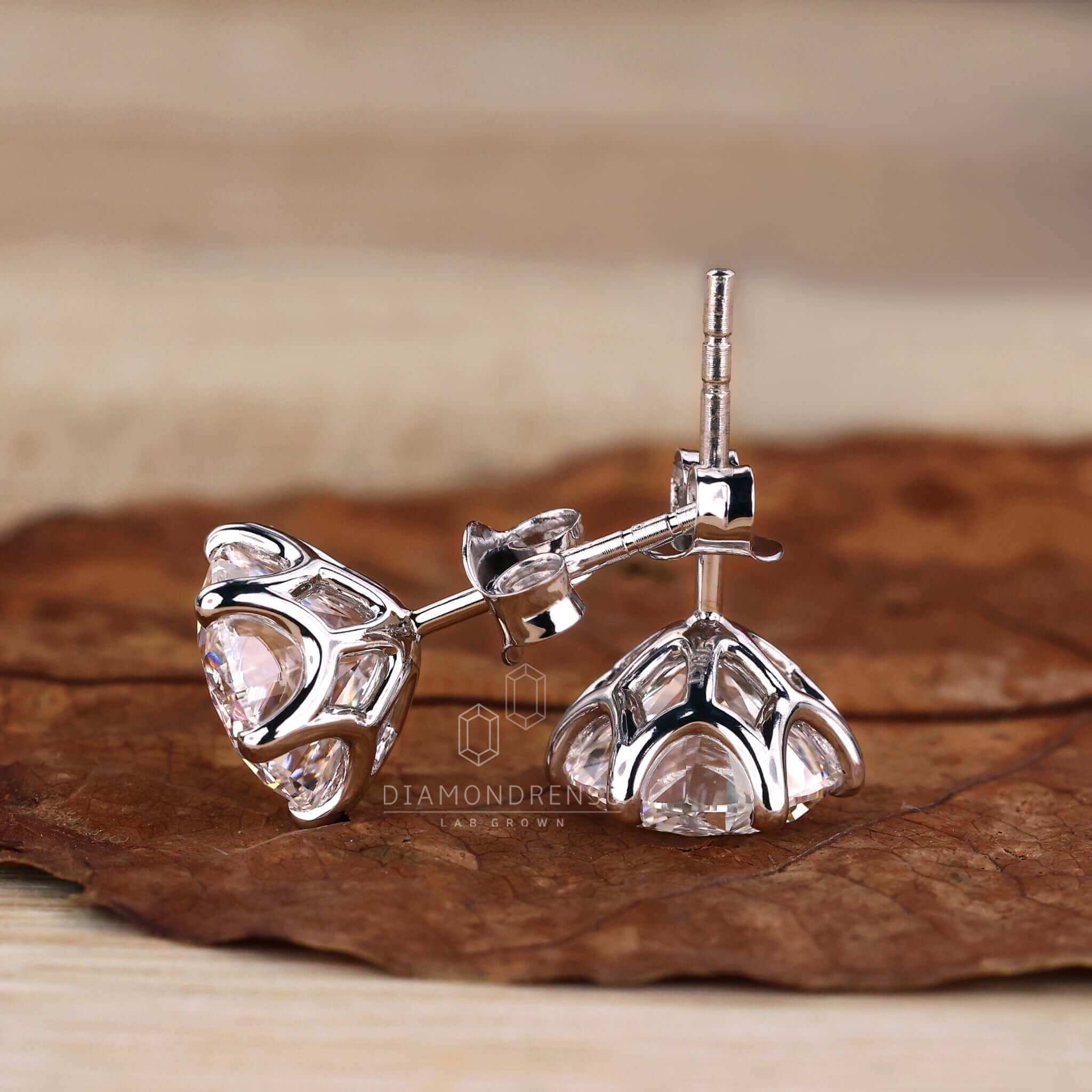 diamond stud earrings