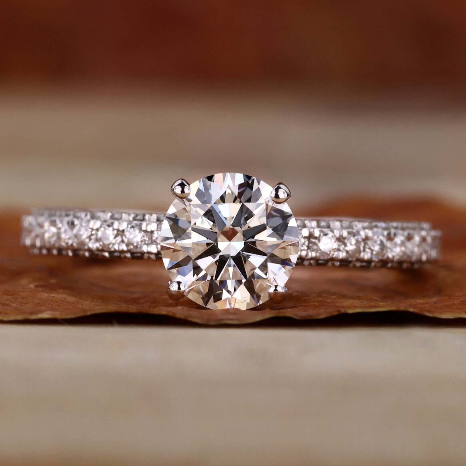 lab grown diamond engagement ring