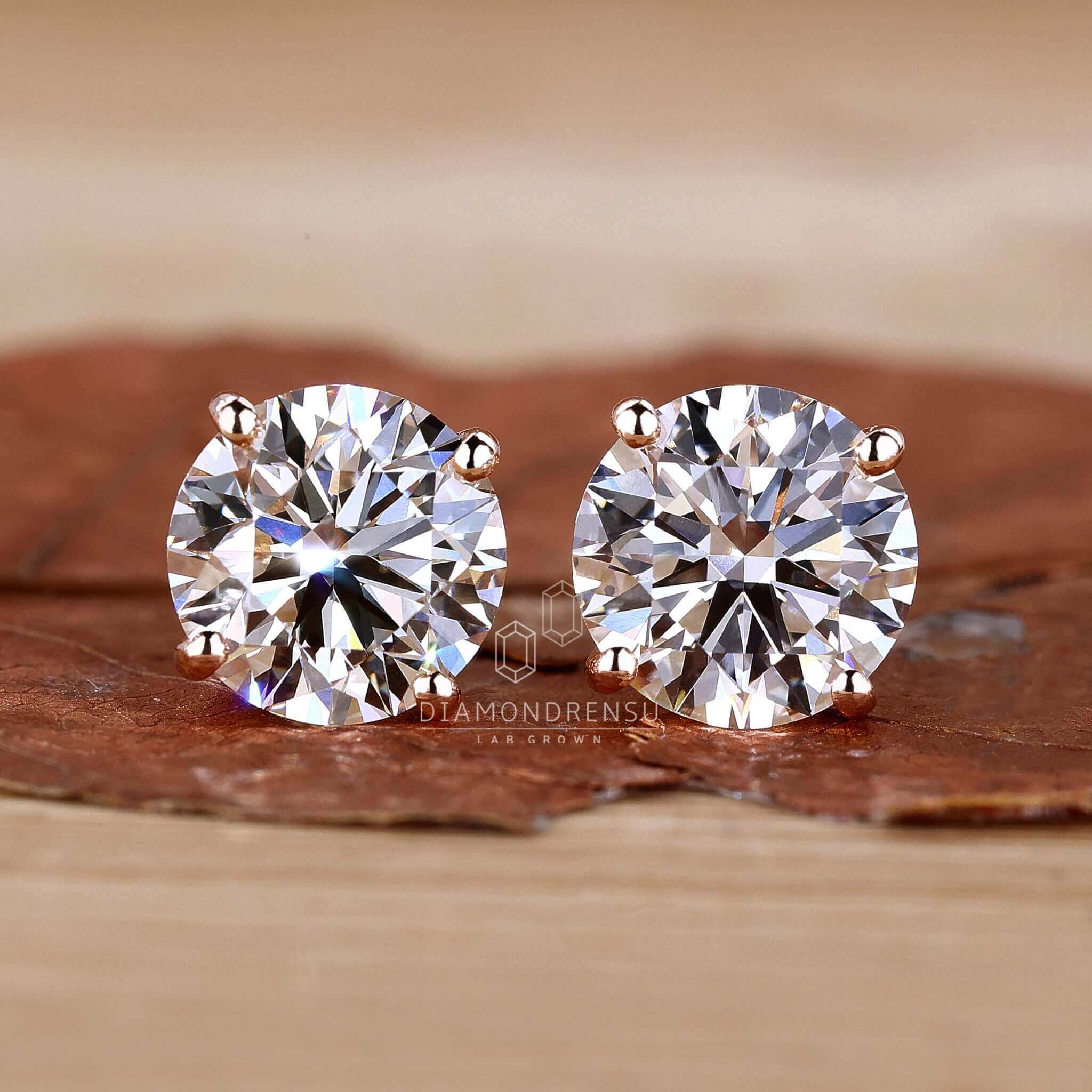 lab grown diamond earrings