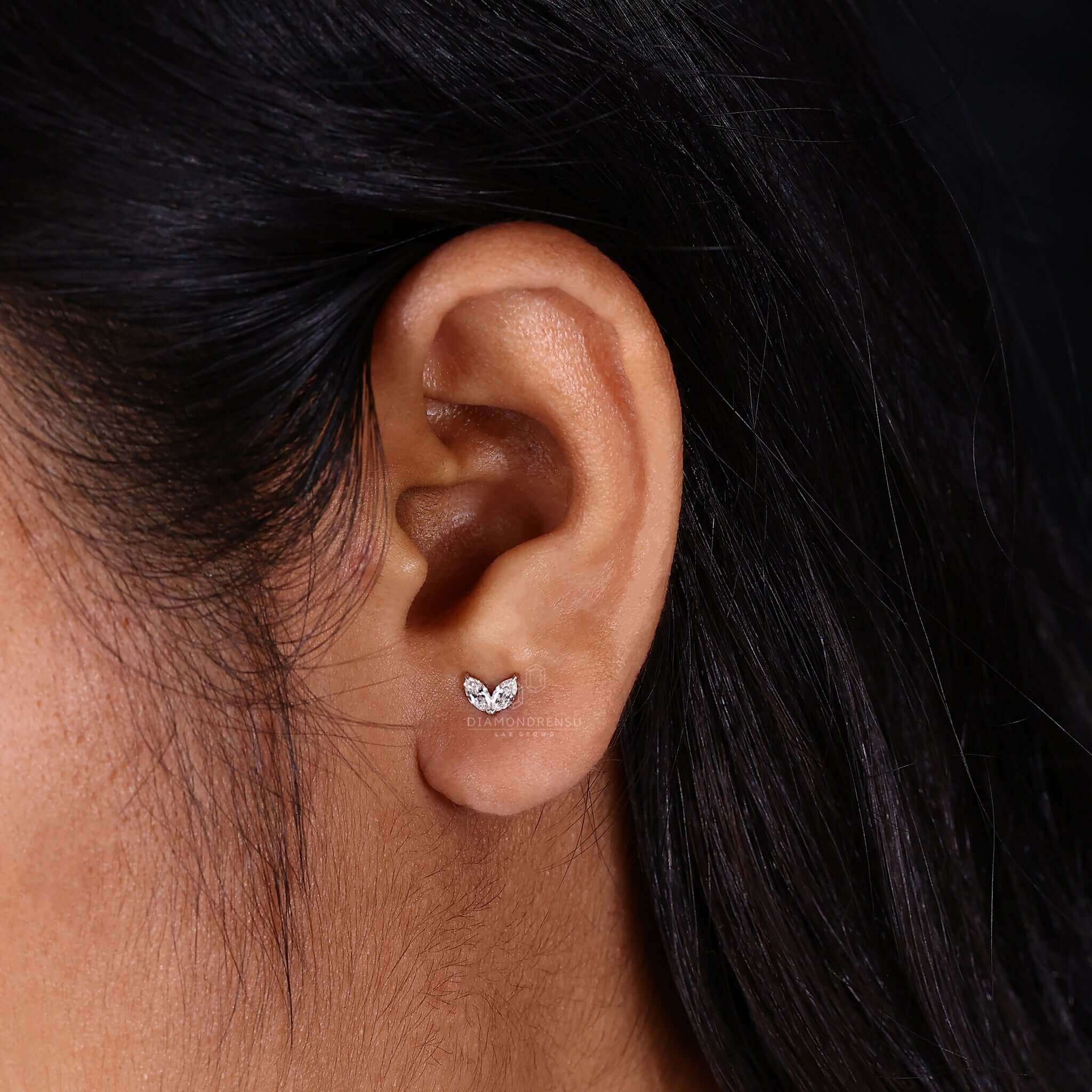 lab grown diamond earrings