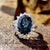 oval blue topaz ring - diamondrensu