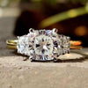 cushion moissanite ring - diamondrensu