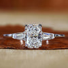 three stones engagement ring