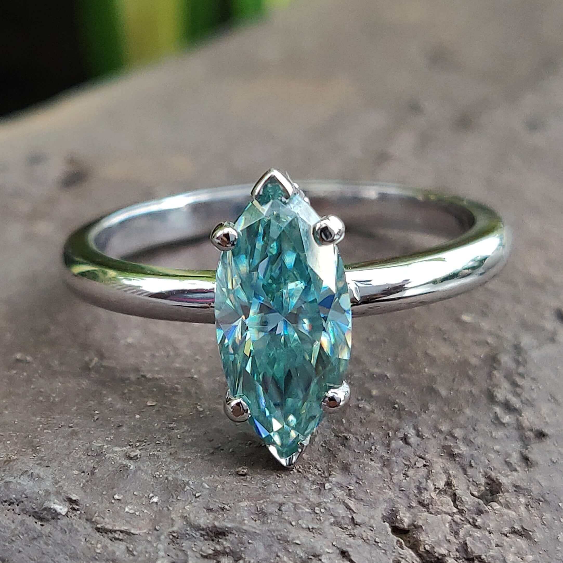 marquise moissanite ring