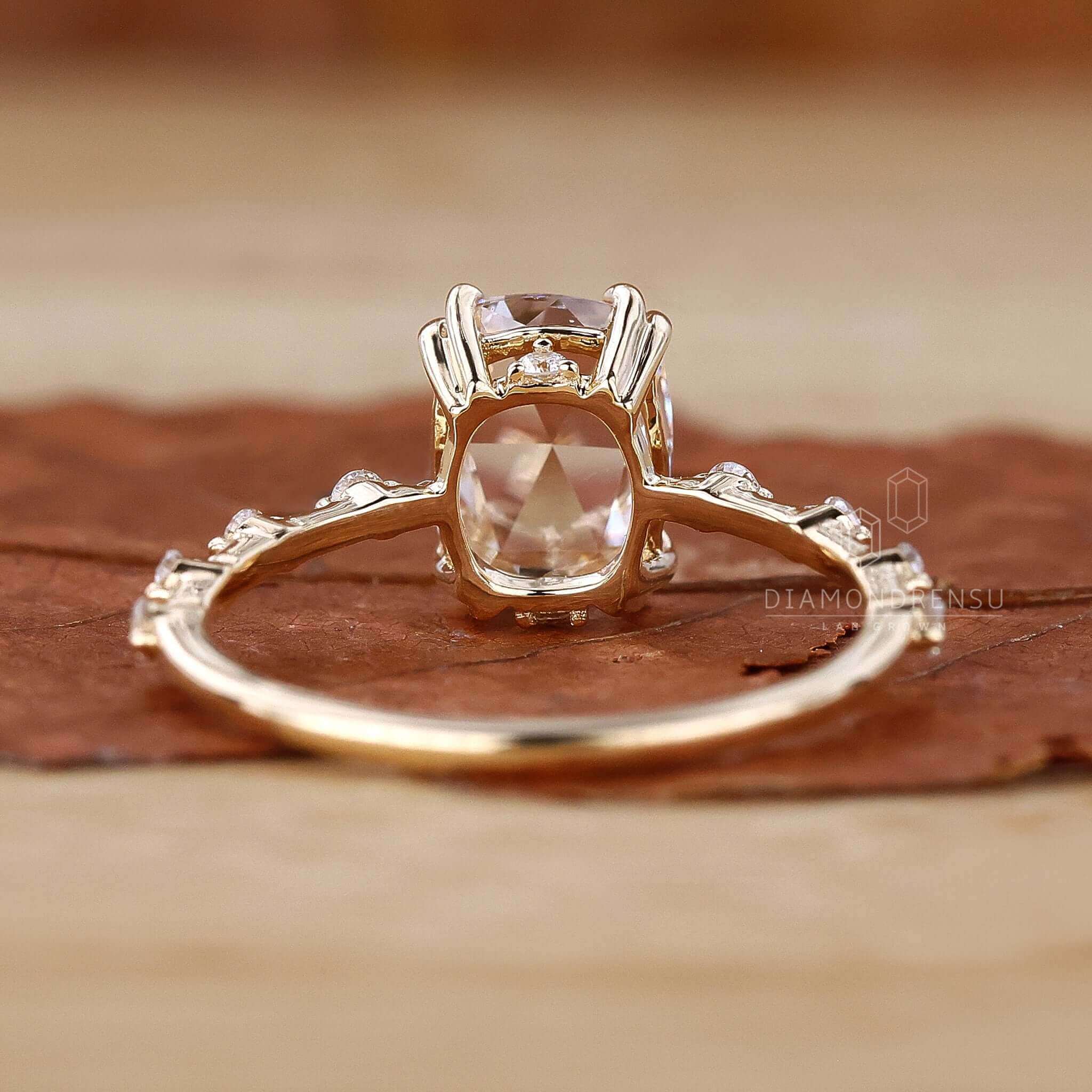 lab created diamond wedding ring