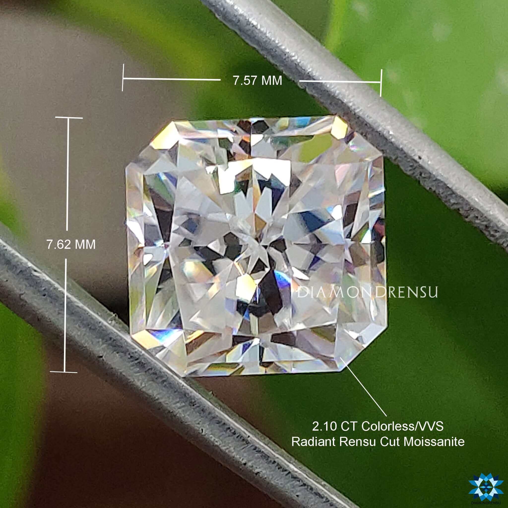 radiant rensu cut moissanite loose