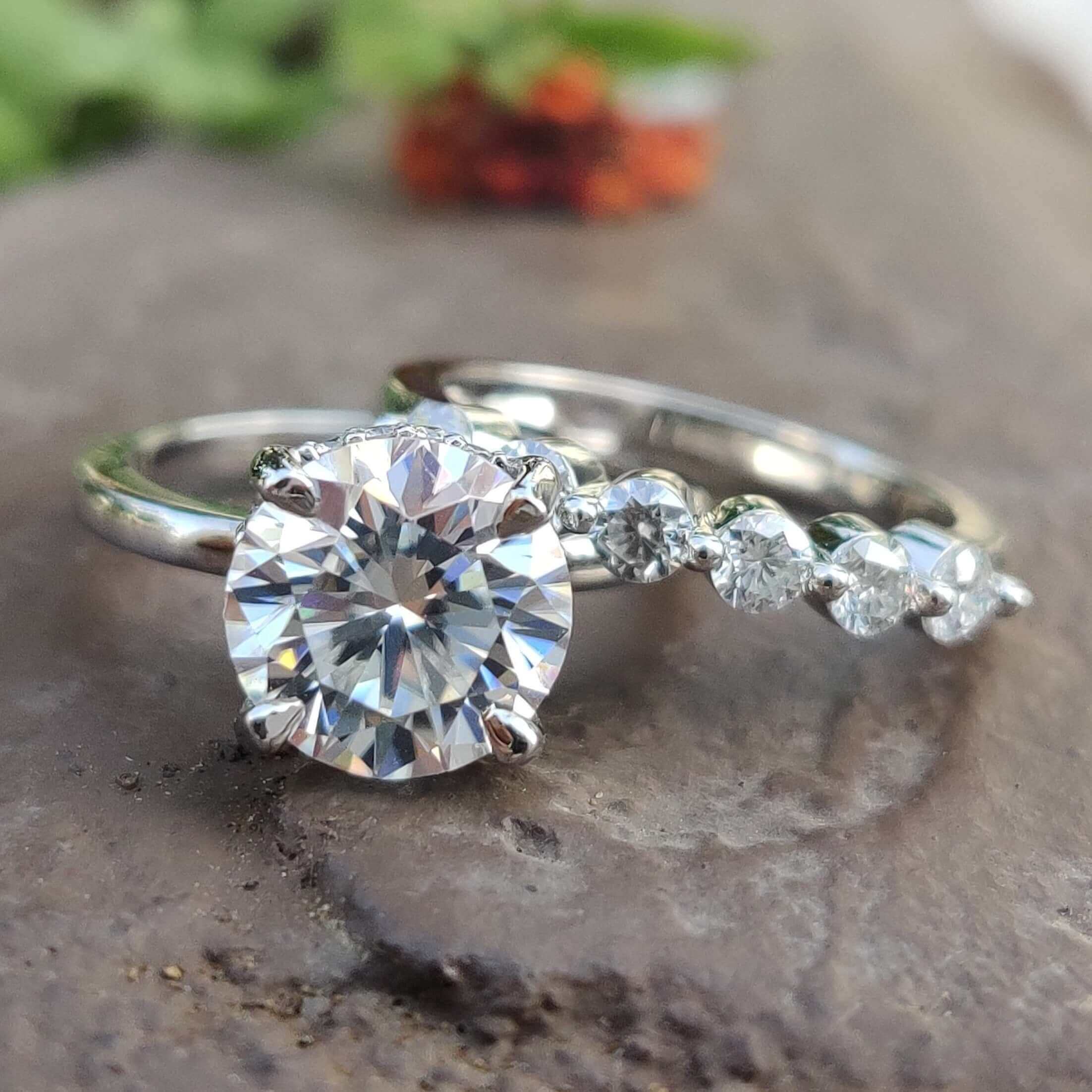 moissanite vs diamond - diamondrensu