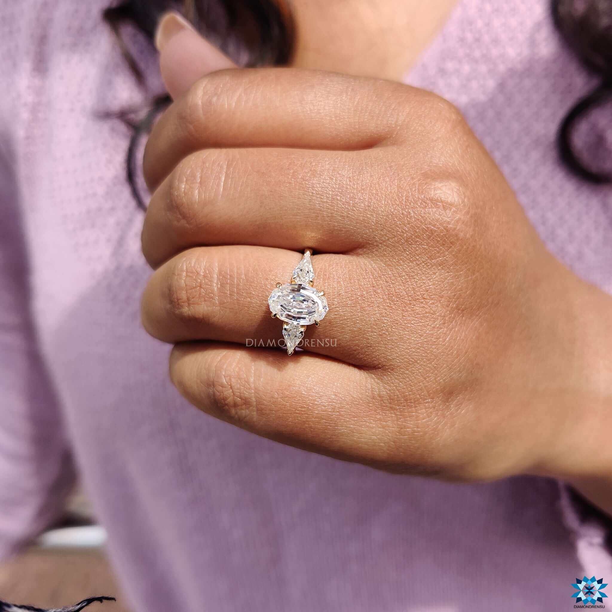 moissanite engagement rings