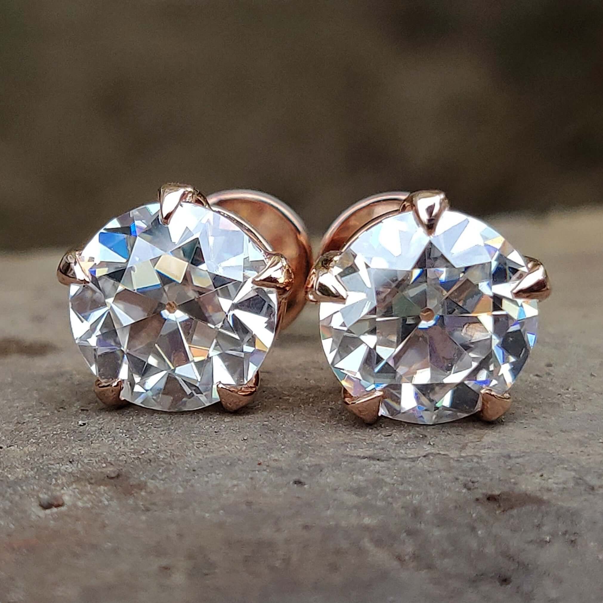 moissanite earrings