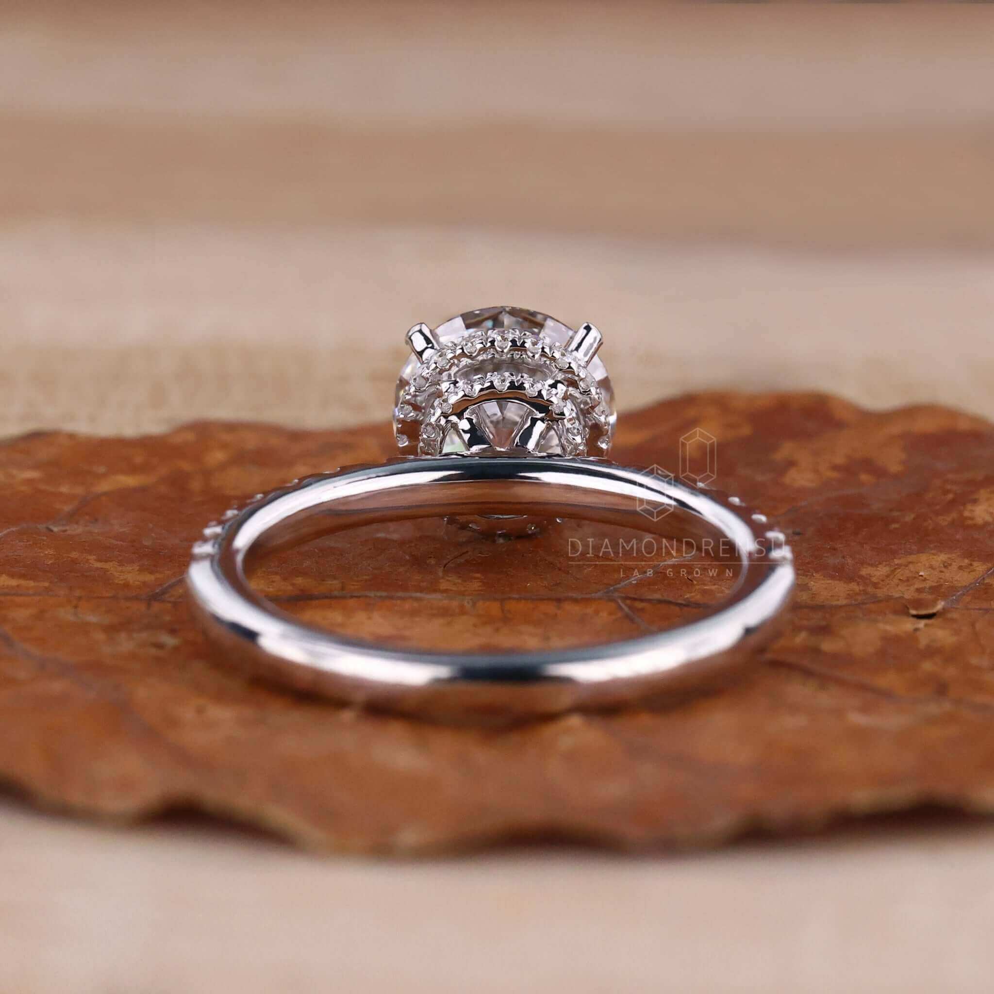 lab created diamond ring