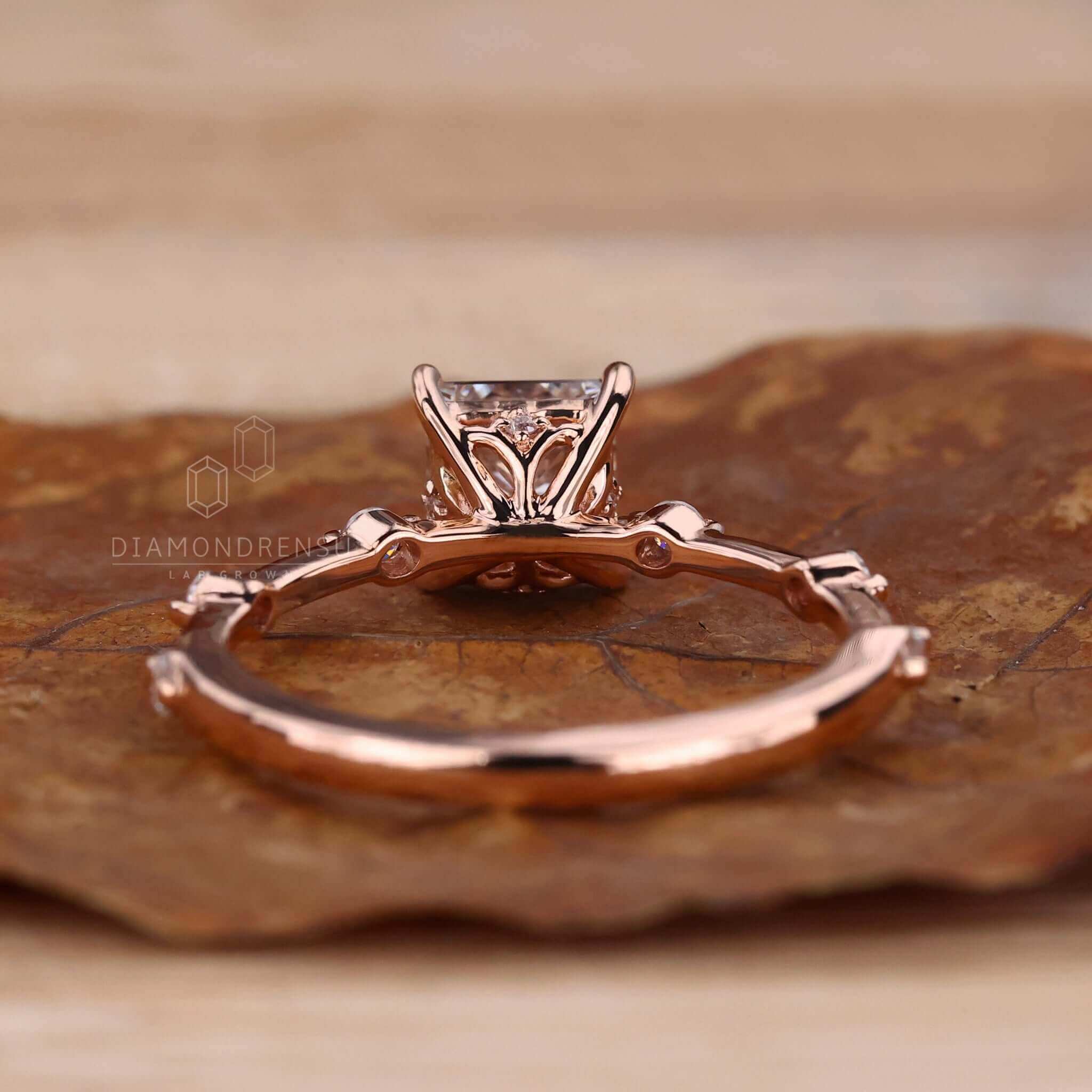 lab grown diamond engagement ring