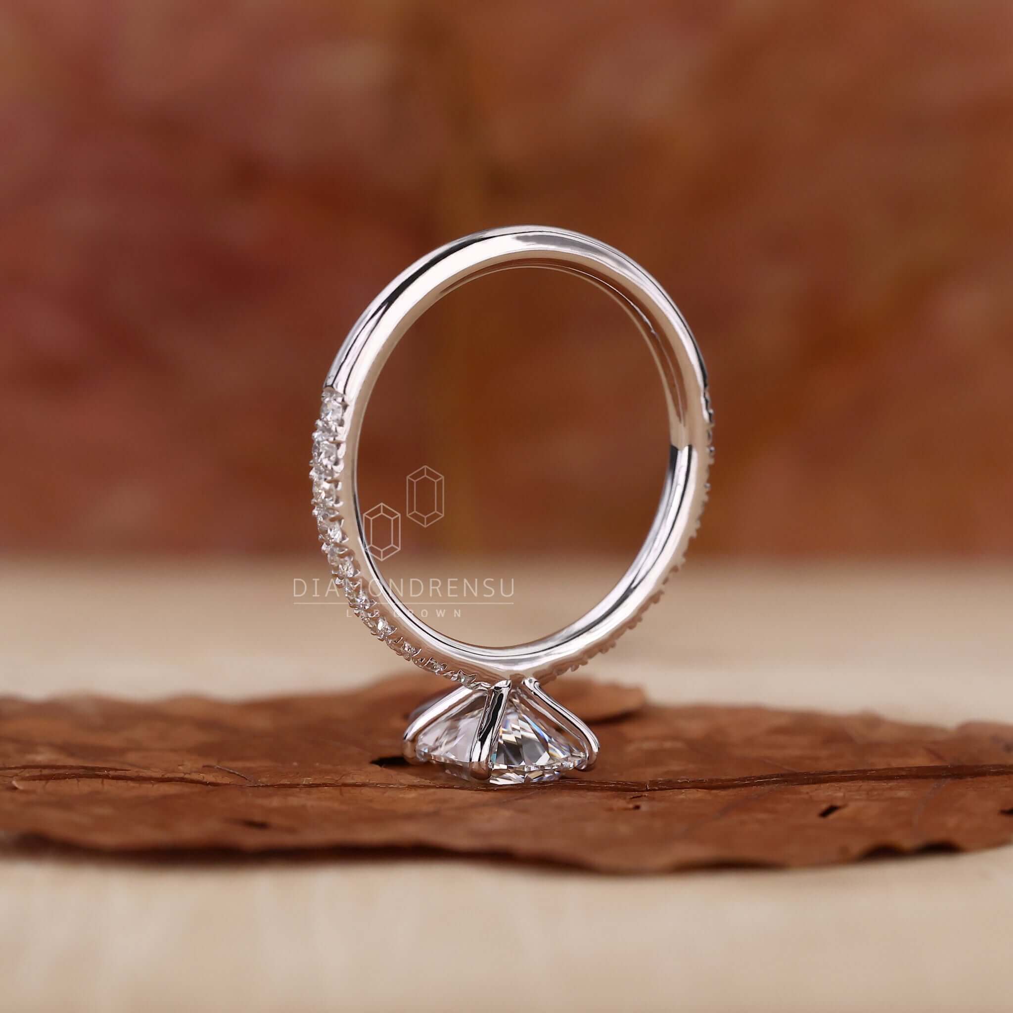 lab created diamond ring