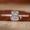 radiant cut diamond engagement ring