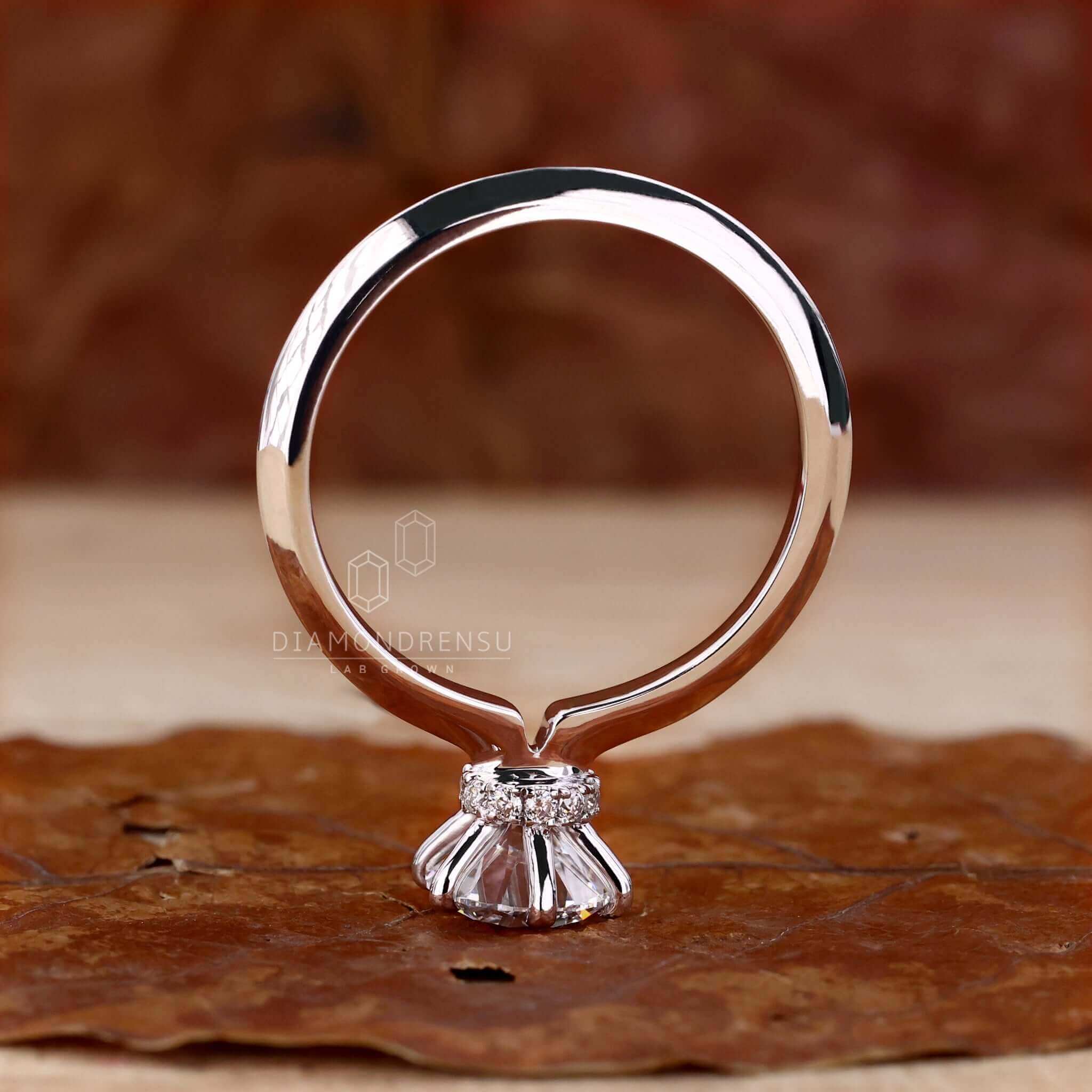 lab created diamond ring