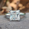 moissanite engagement ring - diamondrensu