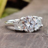 round moissanite ring