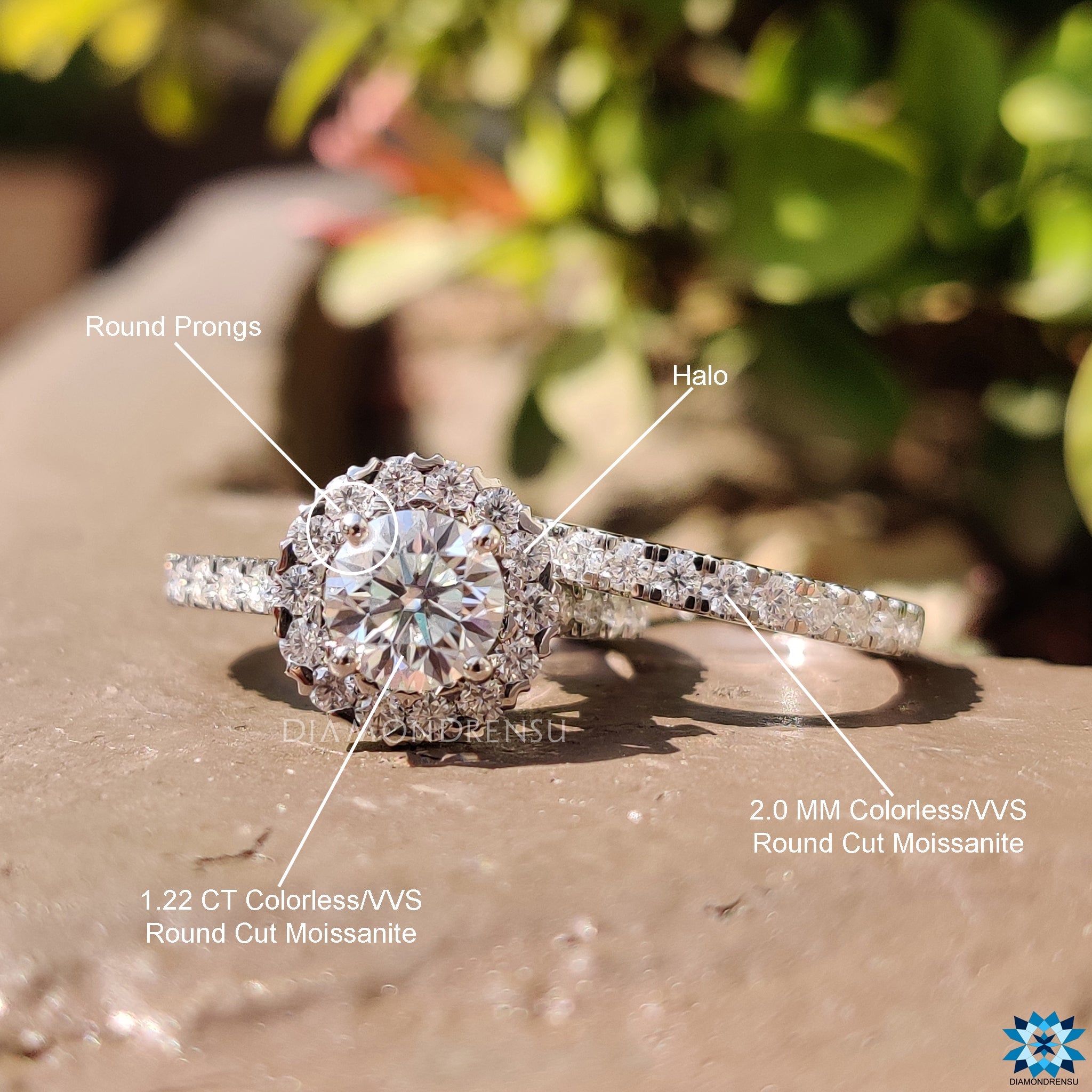 moissanite wedding sets - diamondrensu