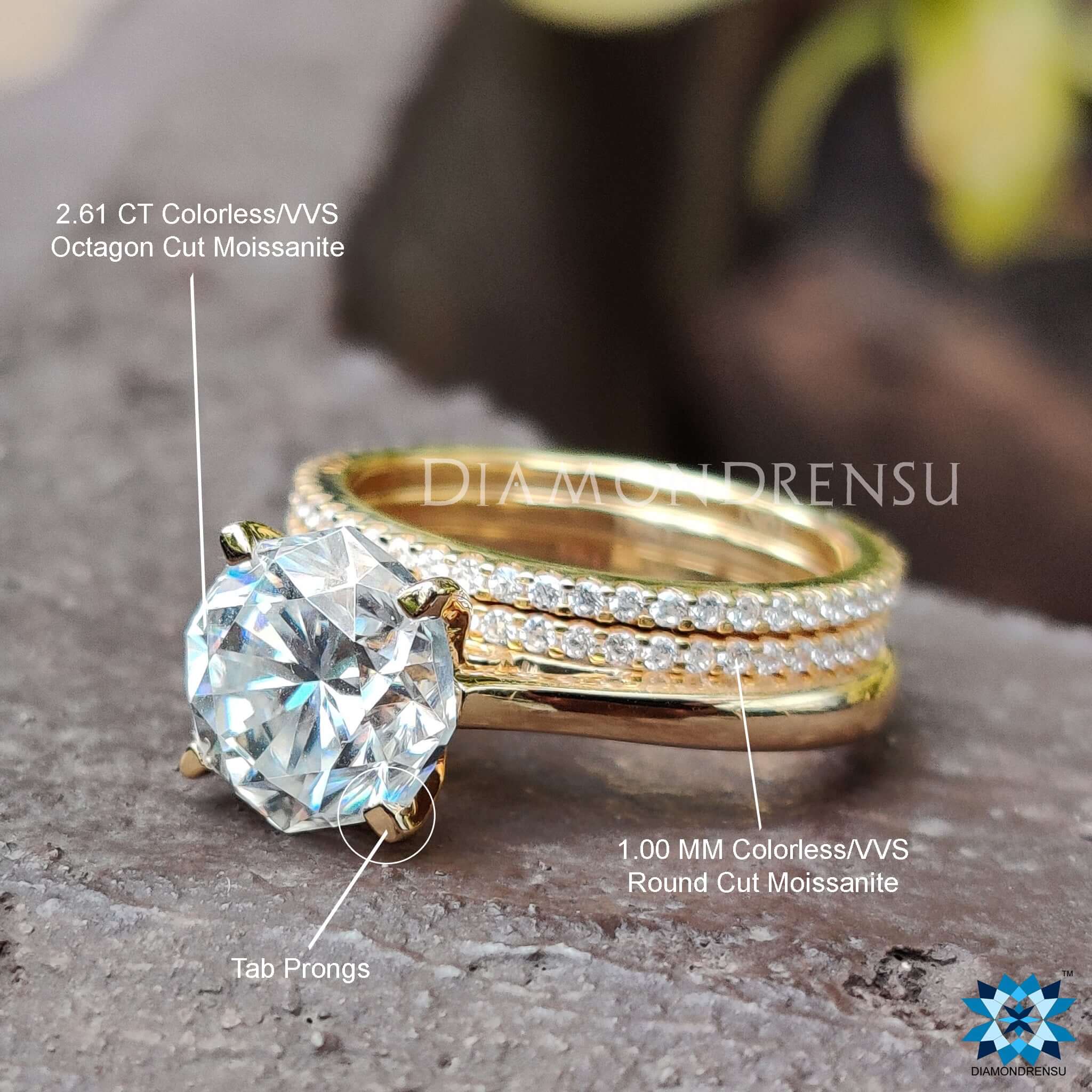 trio wedding set