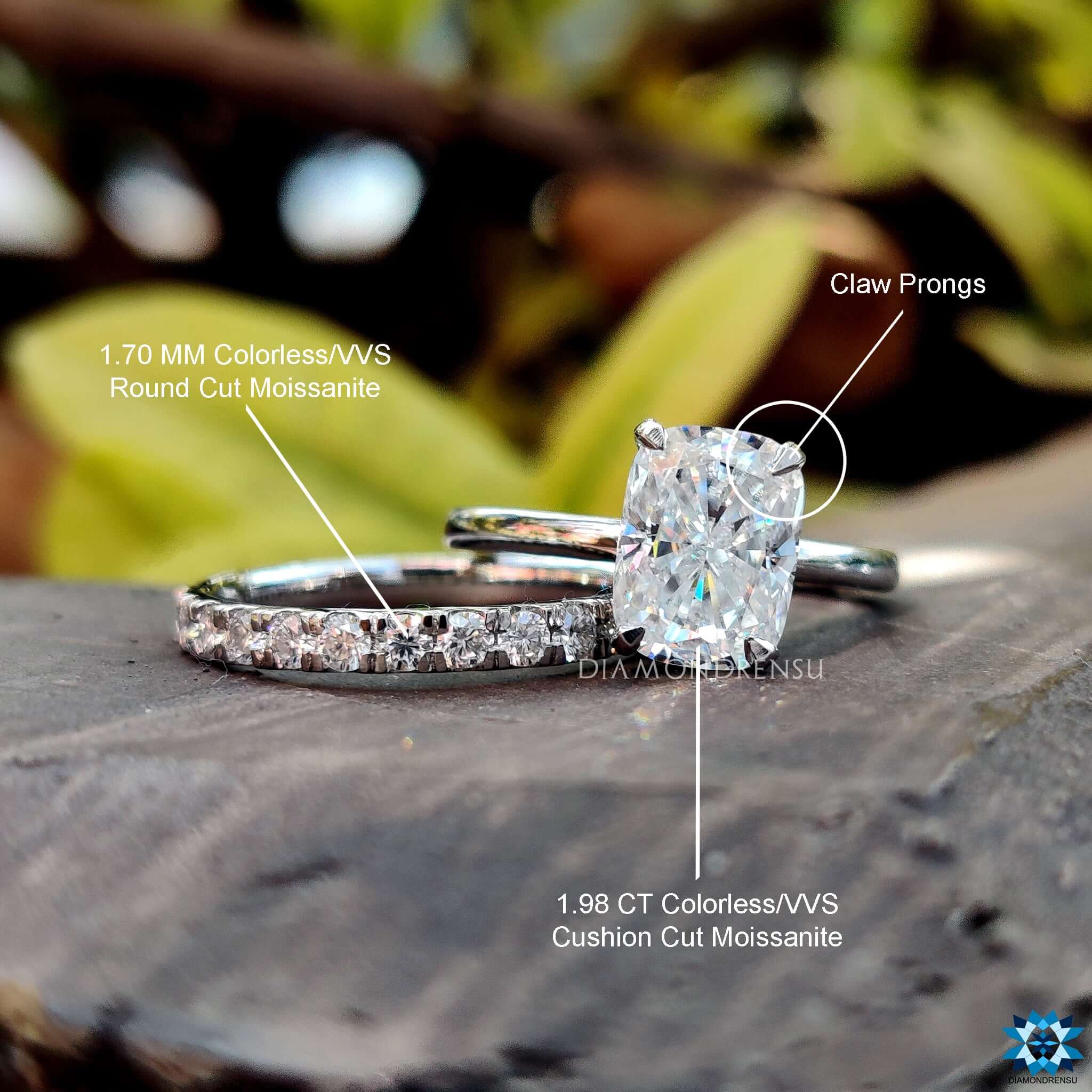 moissanite engagement rings - diamondrensu