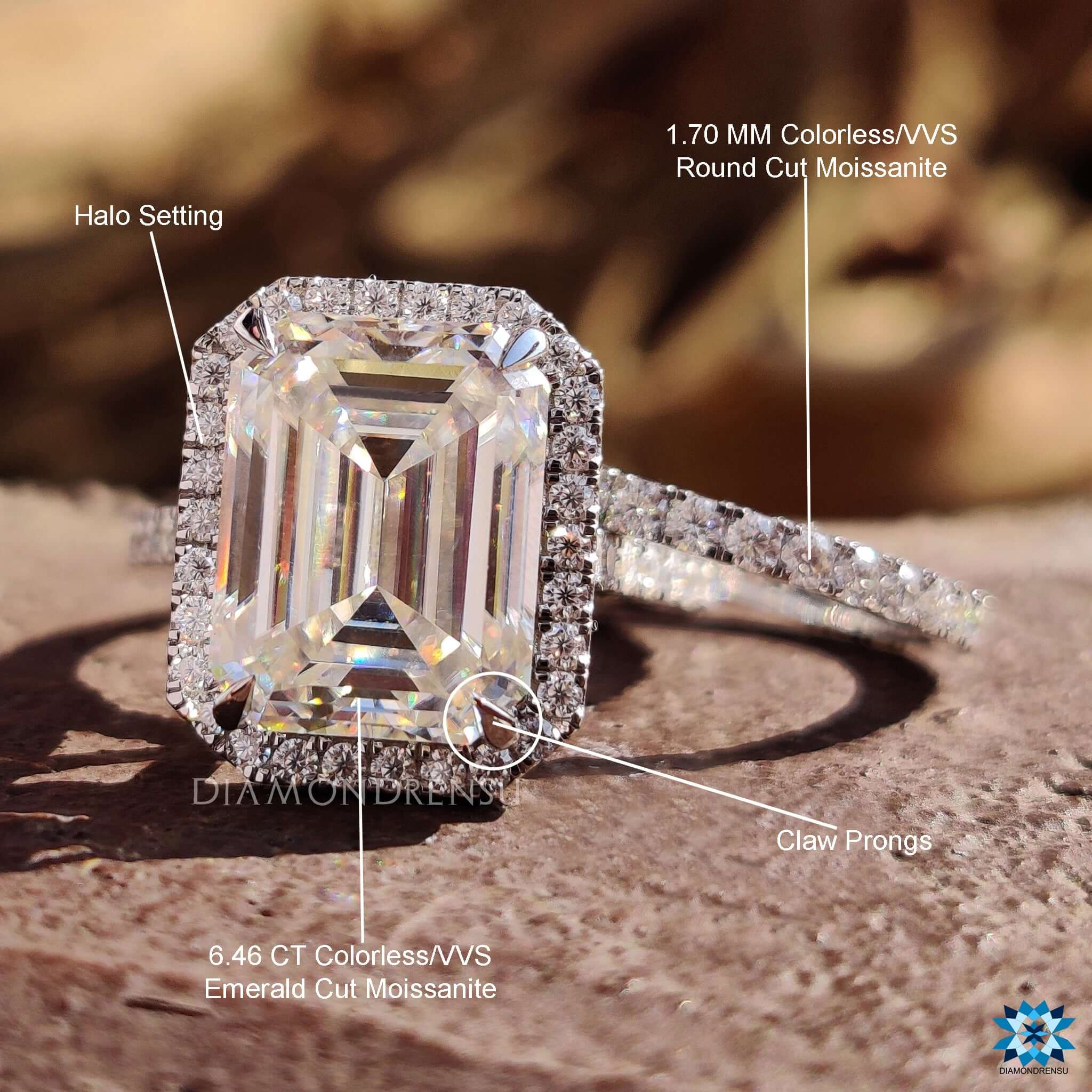 moissanite wedding sets