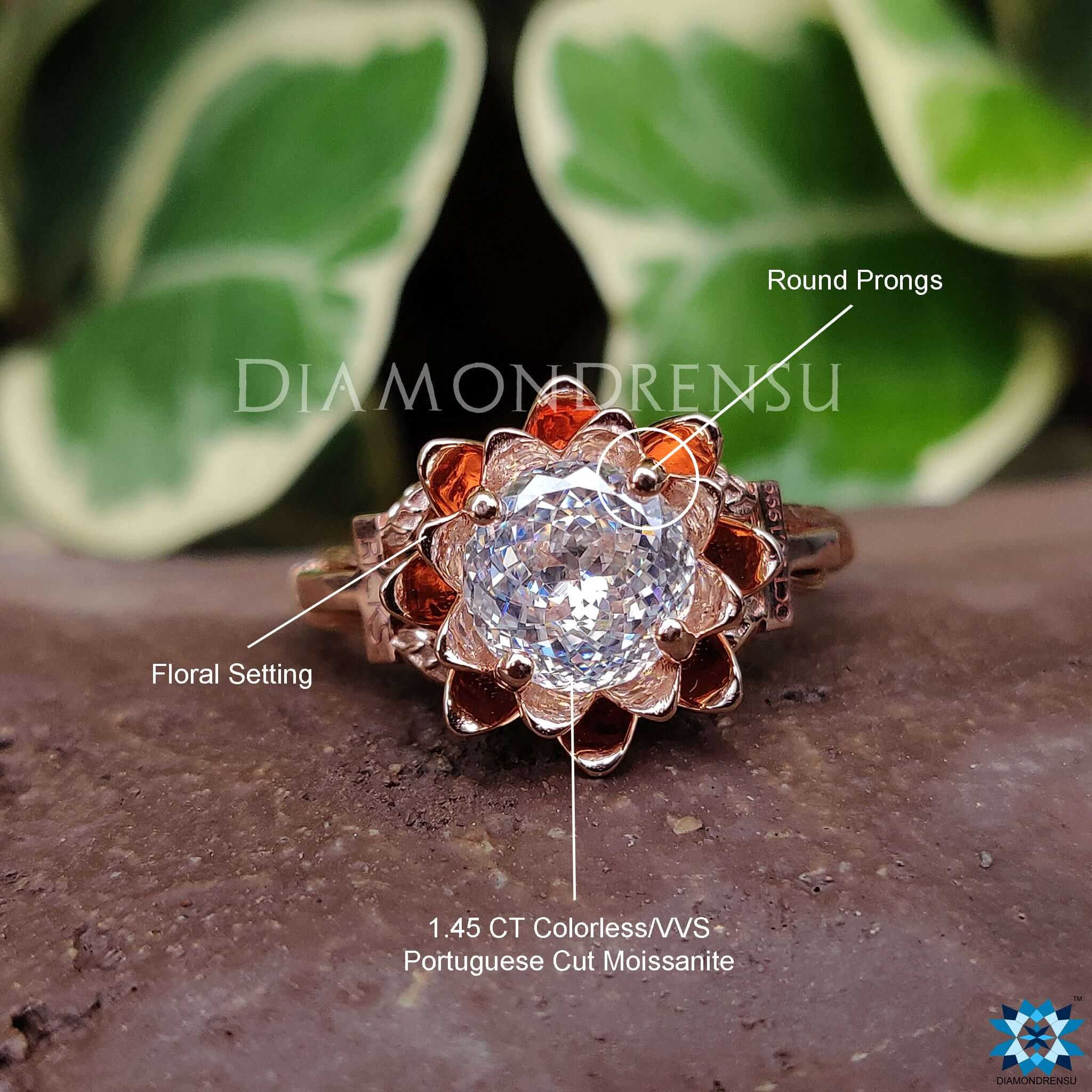 moissanite engagement rings - diamondrensu