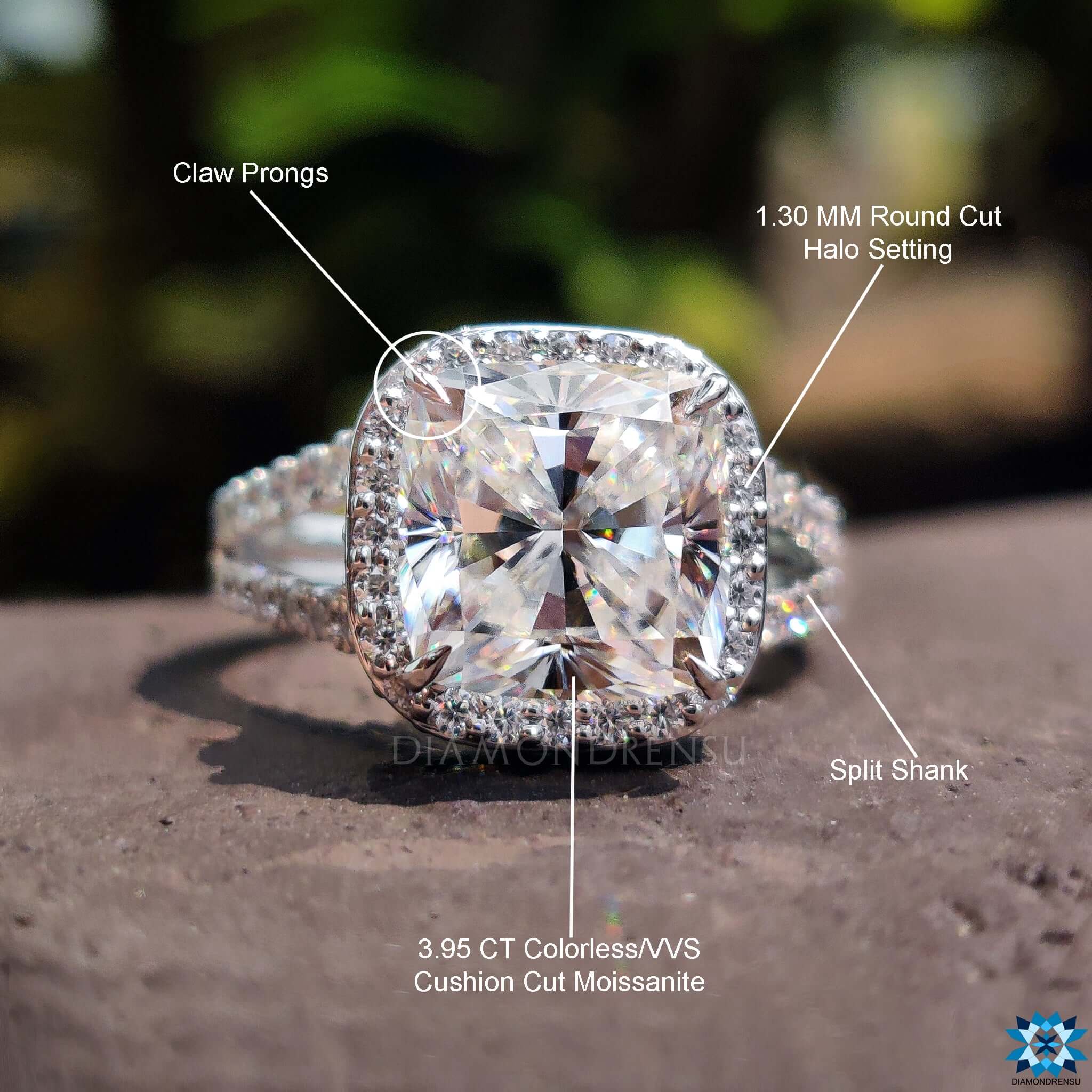 moissanite engagement rings - diamondrensu