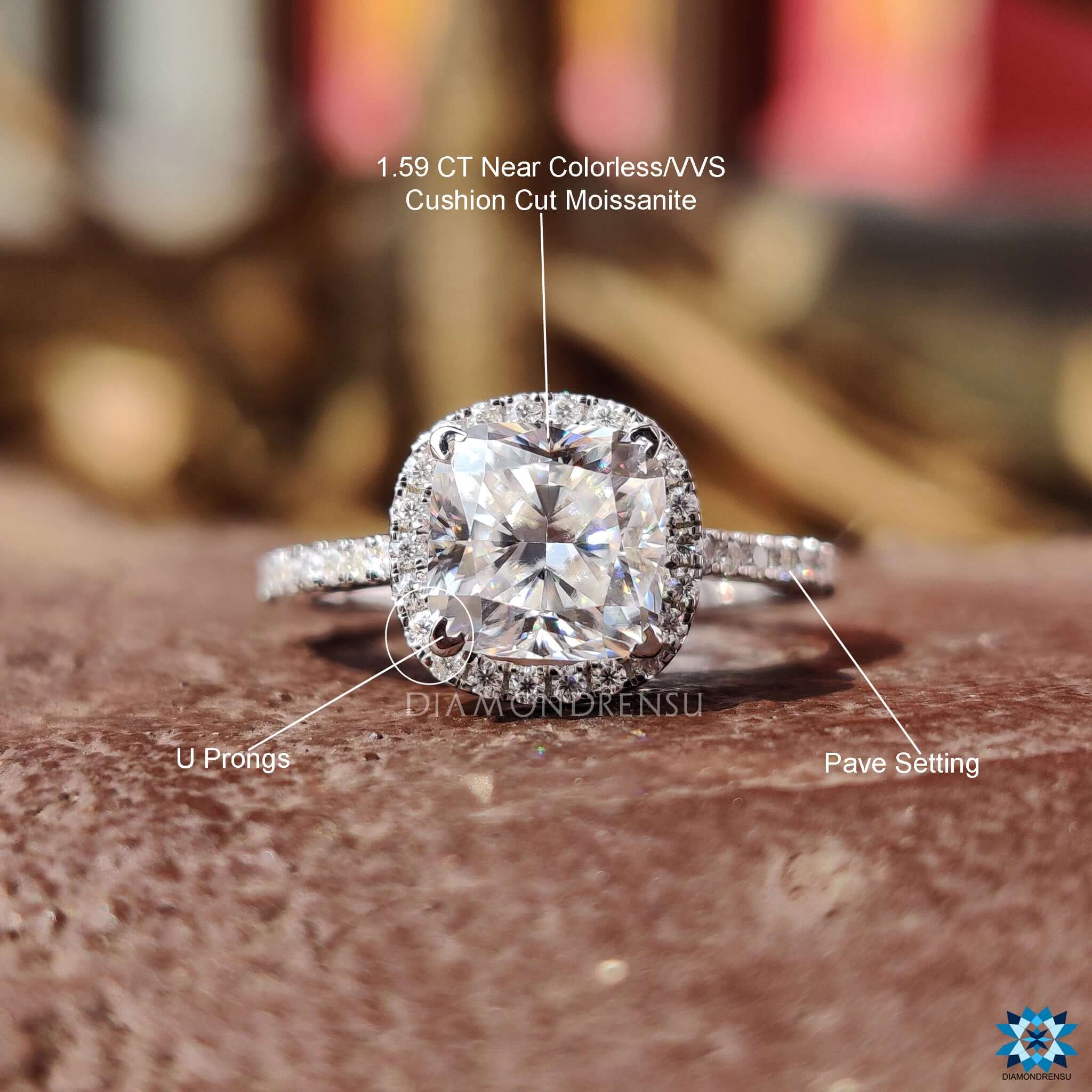 moissanite rings - diamondrensu