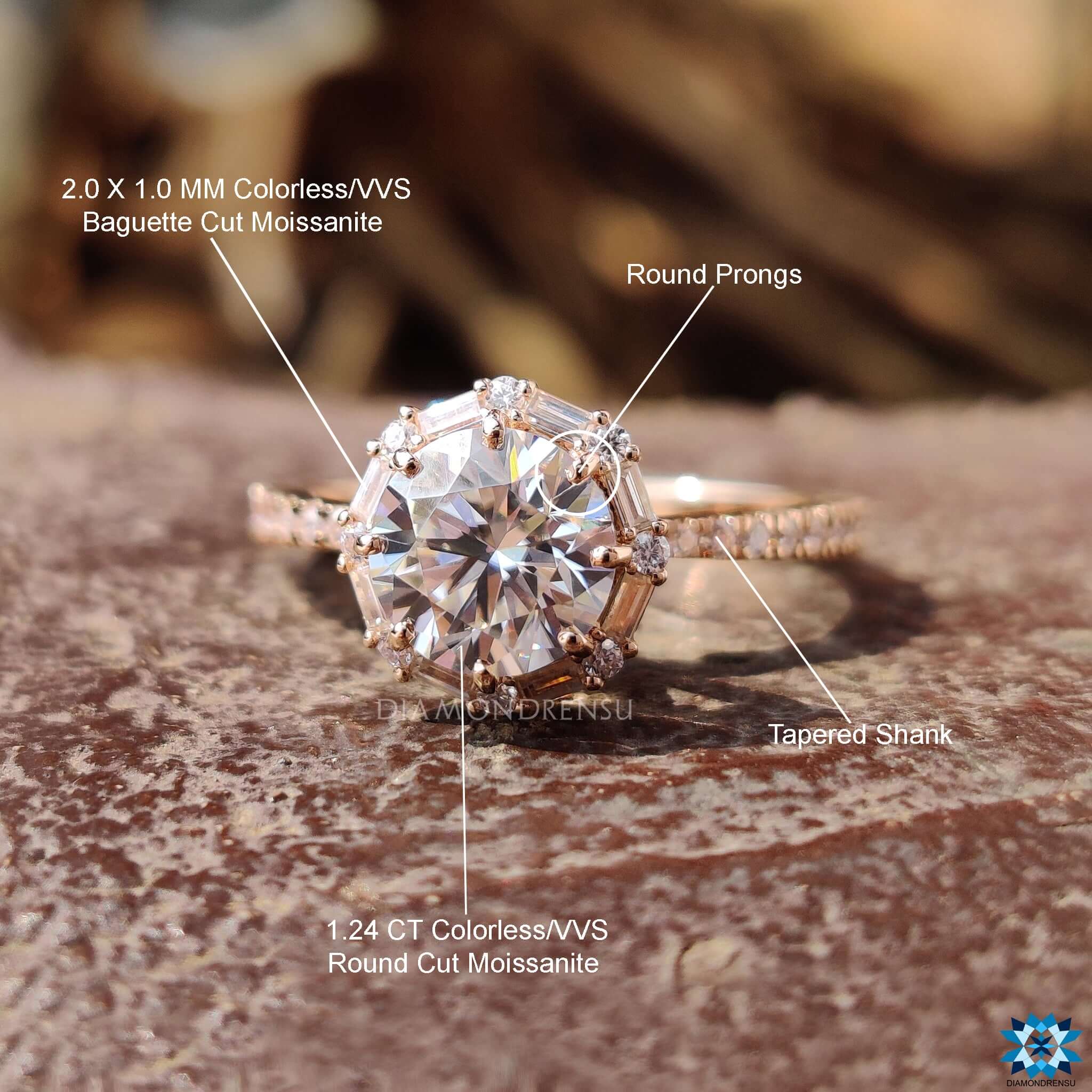 moissanite halo engagement rings - diamondrensu