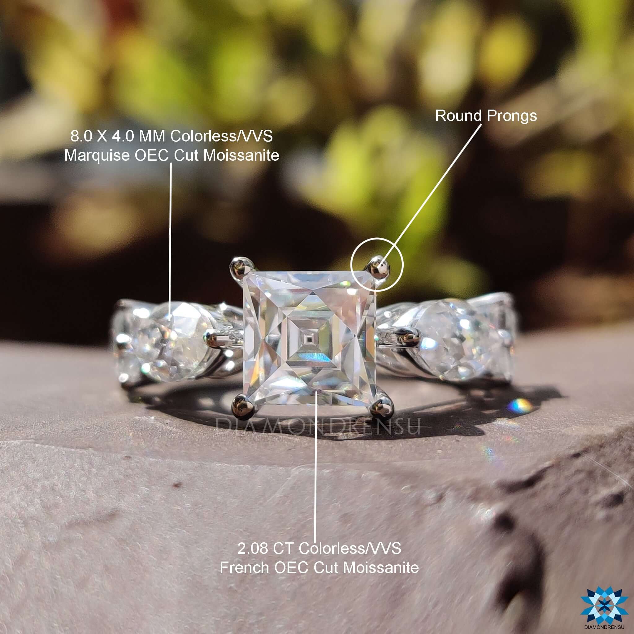 affordable moissanite engagement ring - diamondrensu