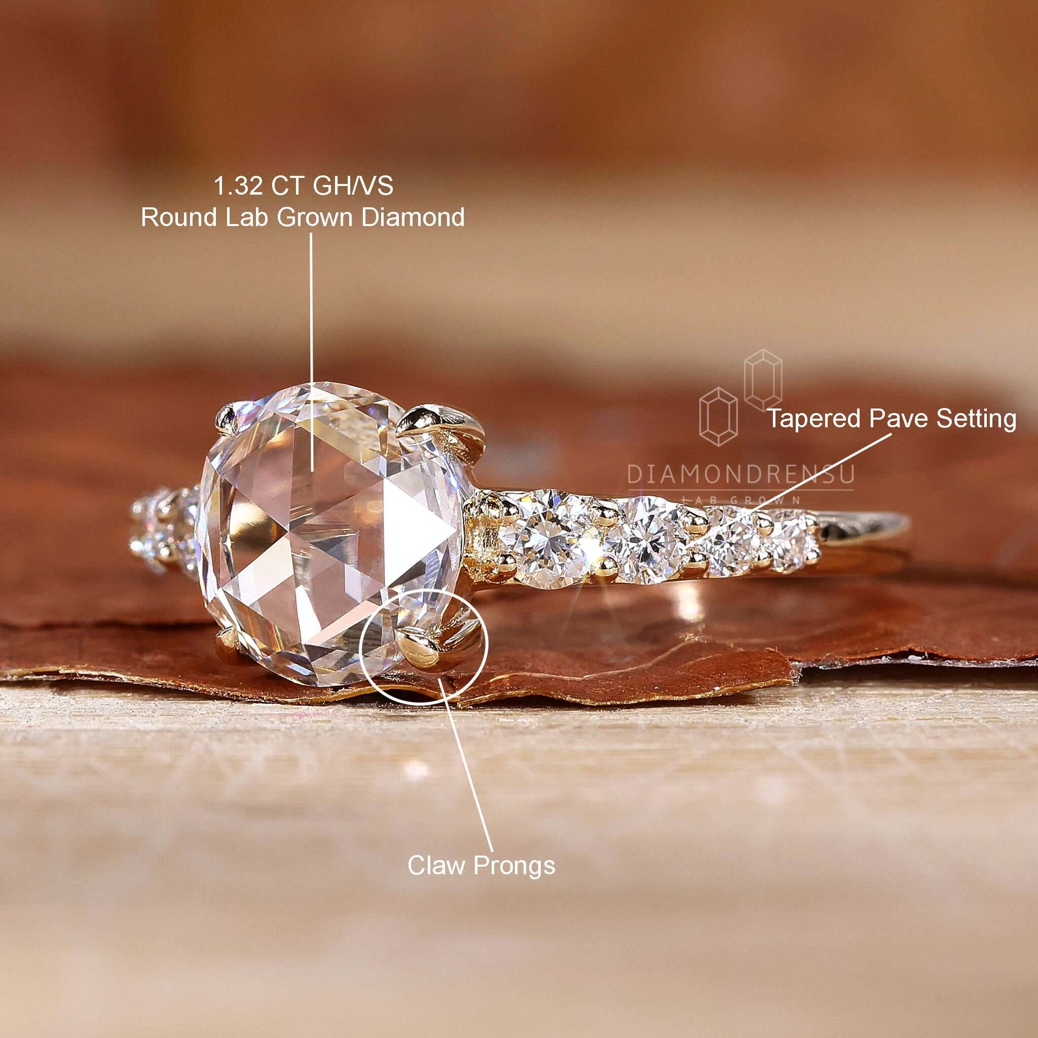 pave engagement ring