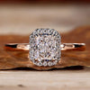 radiant cut diamond engagement ring